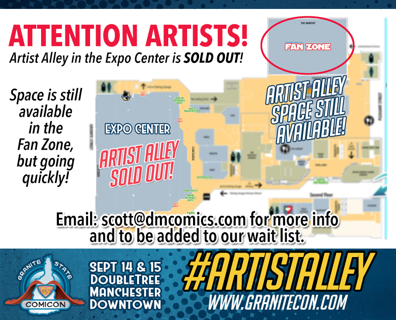 Granitecon 2019 artist alley